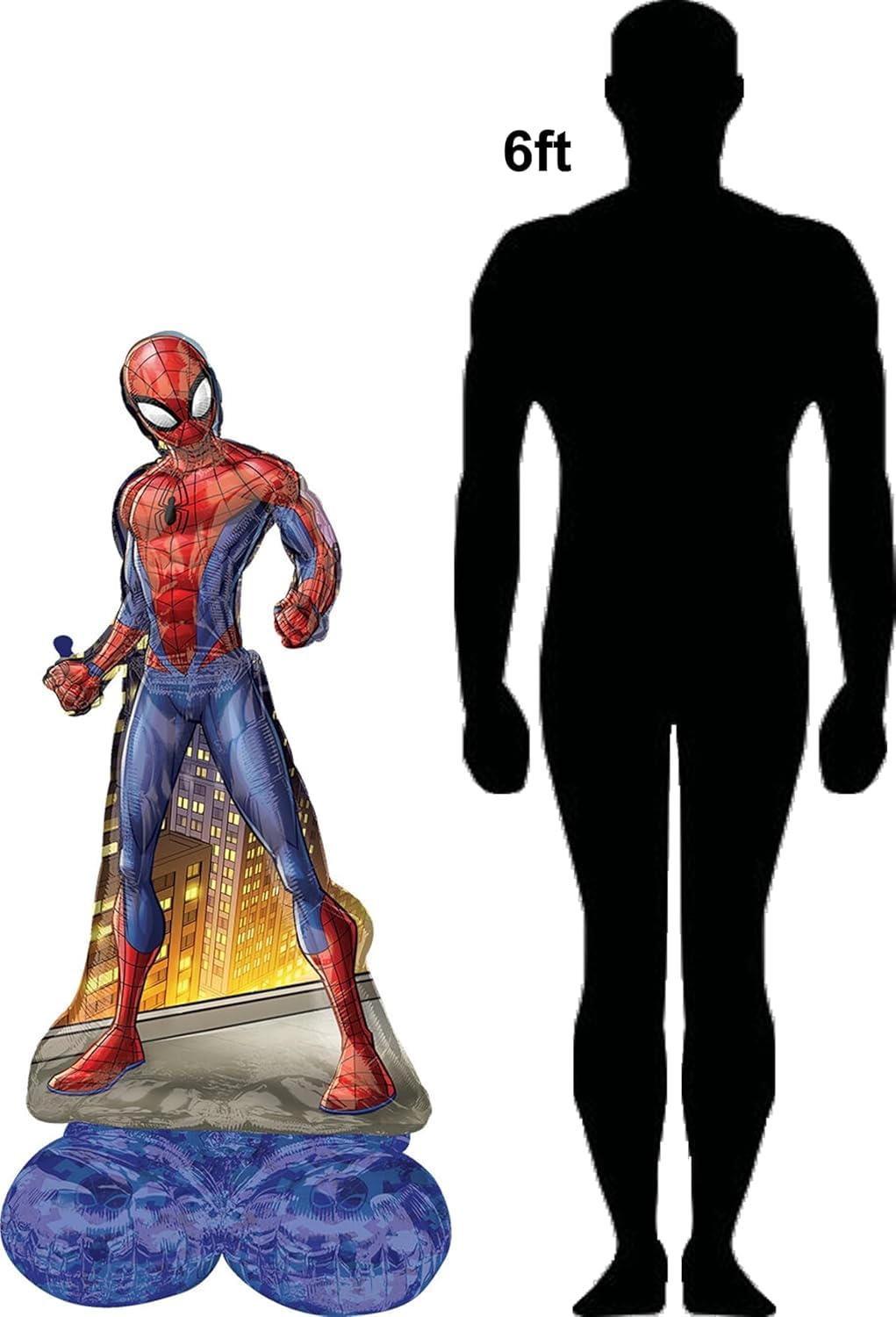 Spiderman Spider Man 54" Air Fill Only Airloonz Decoration Display Birthday Party Balloon