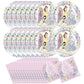 Disney Princess Birthday Supplies Bundle with Disney Princess Luncheon Plates and Disney Princess Napkins - Serves 16