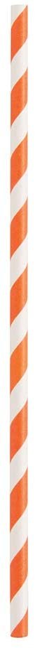 Assorted Striped Paper Smoothie Straws - 40 Pcs