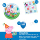 Peppa Pig Birthday Party Supplies Bundle | Peppa Pig Party Tableware | Peppa Pig Decorations | Peppa Pig Balloons