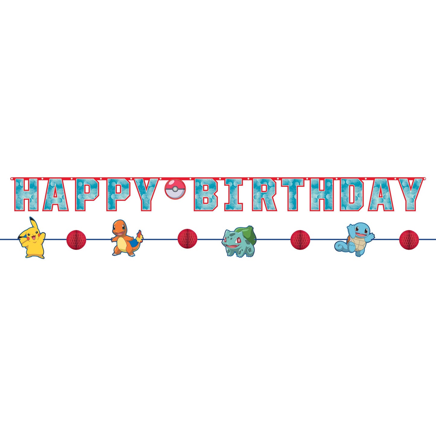 Pokemon Birthday Banner - 2ct