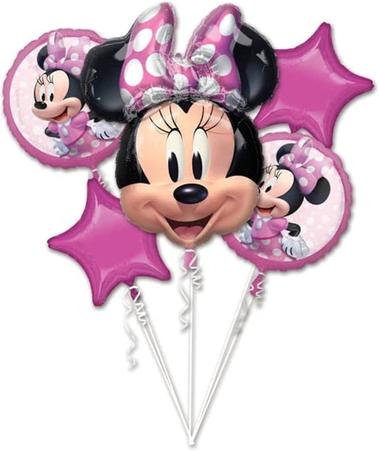 Minnie Mouse Forever Balloon Bouquet with 26" Minnie Mouse Balloon