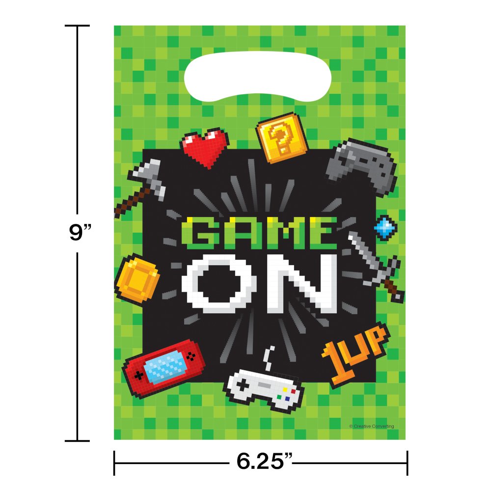 Gaming Party Video Game Party Favor Bag - 8ct