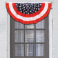 Patriotic Stars & Stripes Red, White, & Blue Fabric Bunting, 4-Feet, Pkg of 1