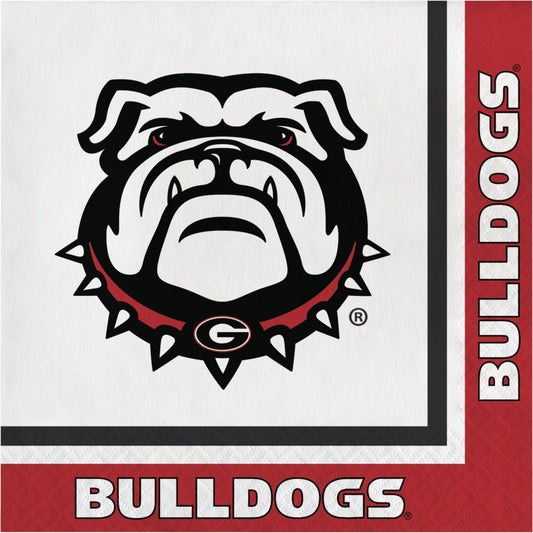 University of Georgia Bulldogs Luncheon Napkins - 20ct