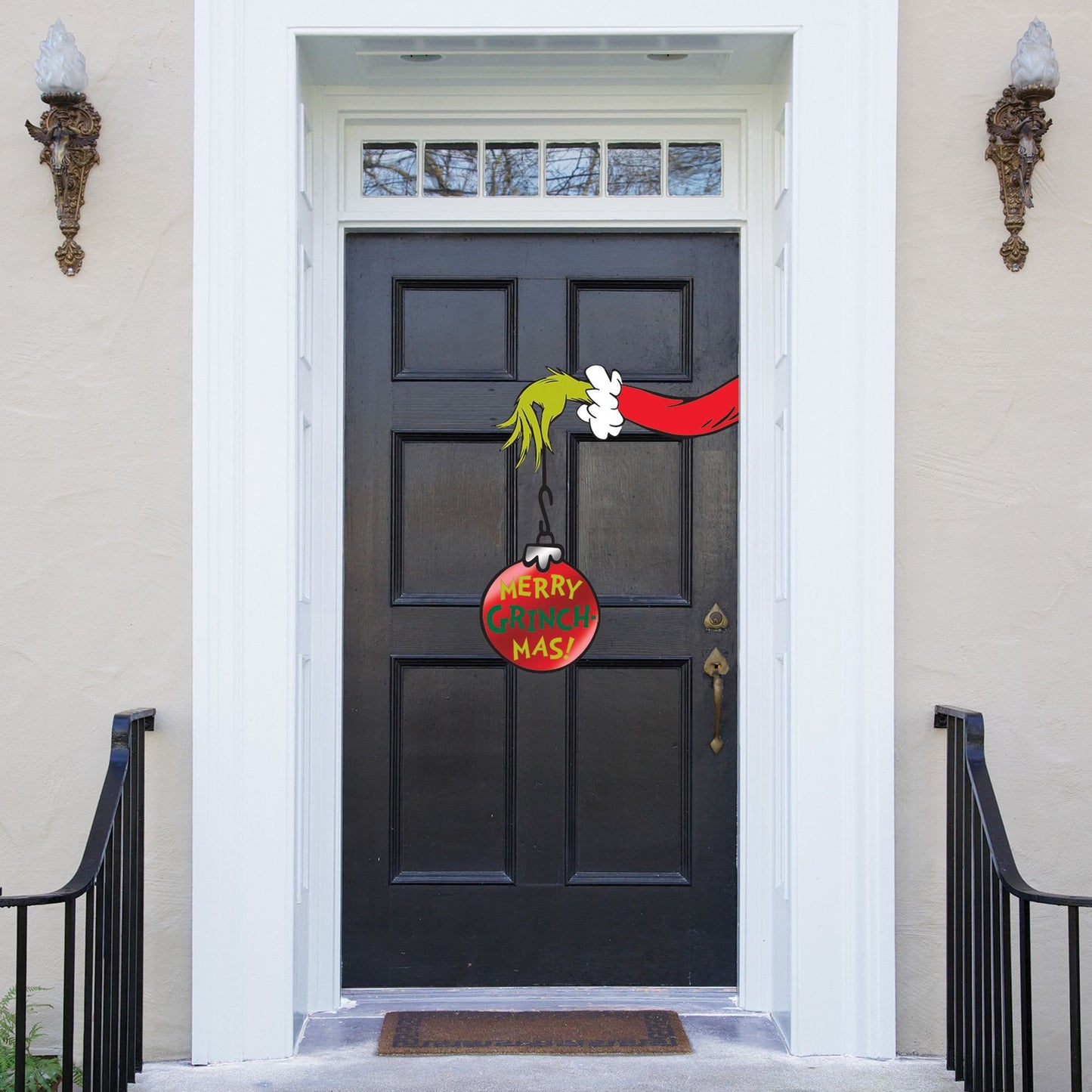 Traditional Grinch Door Decoration - 23.5"