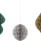 Modern Christmas Party Supplies (Ornament Honeycomb Hanging Decorations - 3ct)