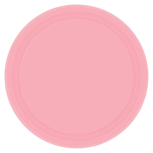 New Pink 9" Paper Plates - 8ct