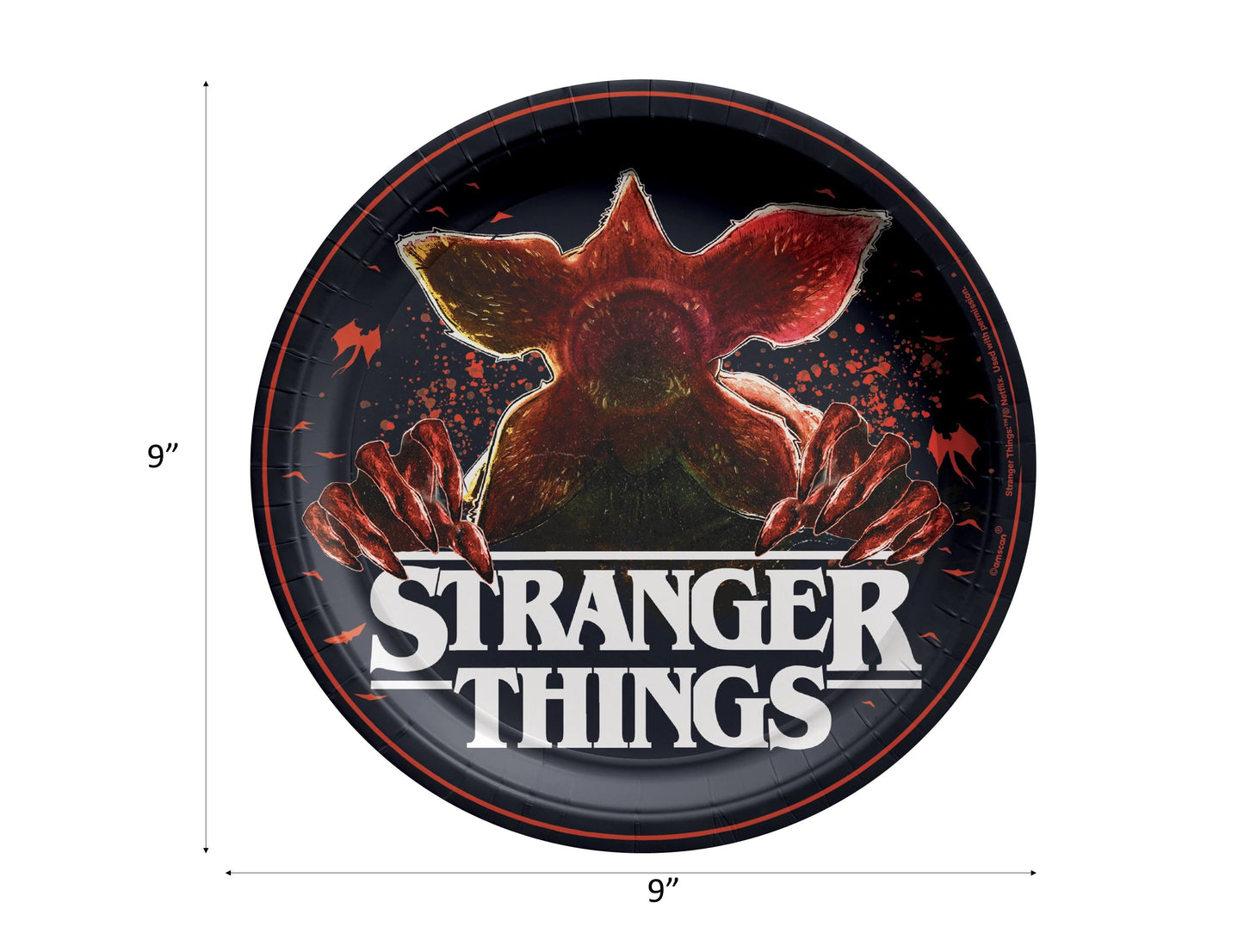 Stranger Things Party Supply Set with Stranger Things Paper Plates and Stranger Things Paper Napkins for 16 Guests