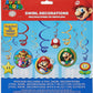 Super Mario Brothers Hanging Swirl Decorations - Assorted Designs, 12 Pcs