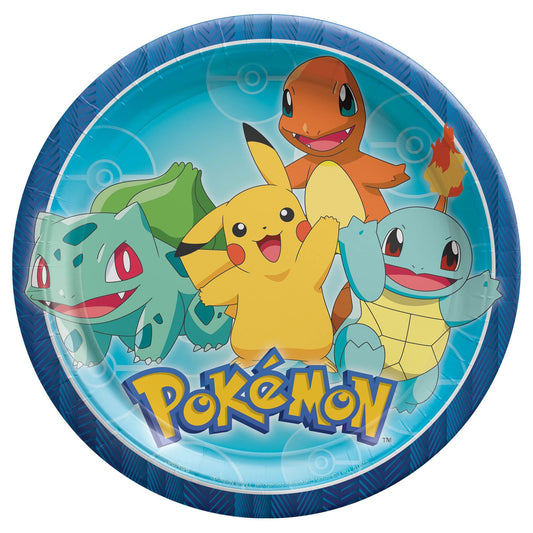 Pokemon Classic 9" Paper Plates - 8ct