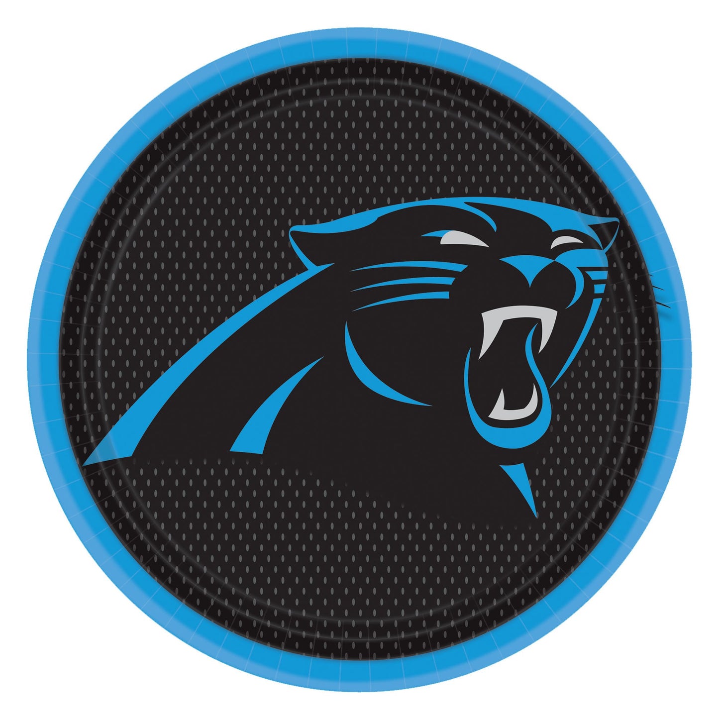 Carolina Panthers 9" Round Plates - 8ct