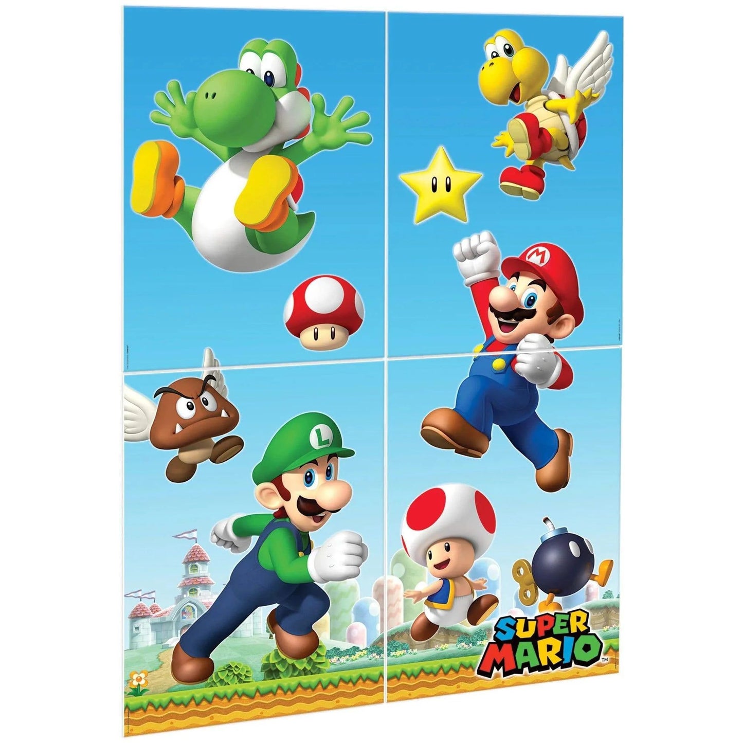 Super Mario Brothers™ Scene Setters® Wall Decorating Kit