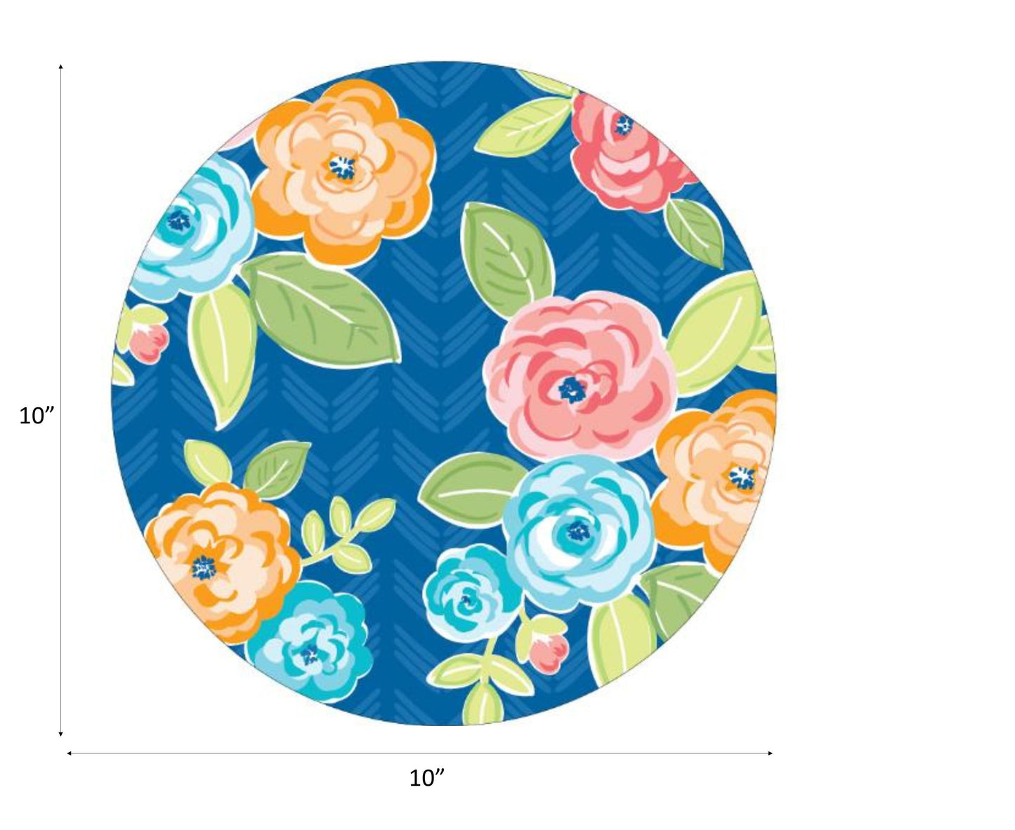 Floral Bold and Beautiful 10" Paper Plates - 50ct