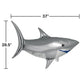 Shark Party Shaped Mylar Balloon - 1ct