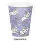 Kitty Cat Sassy Caticorn 9oz Paper Cups - 8ct