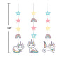 Kitty Cat Sassy Caticorn Hanging Swirl Decorations - 3ct