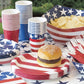 Stars & Stripes Patriotic 9" Paper Plates - 8ct