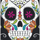 Skull Day of the Dead Rectangular Plastic Table Cover - 54" x 84"