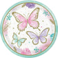 Butterfly Shimmer Paper Plates - 8ct