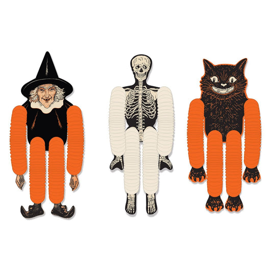 Vintage Halloween Tissue Dancers - 3 per Package