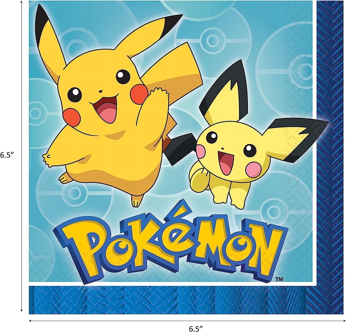 Amscan Pokémon Party Supplies Bundle with Plates and Napkins for 16 Guests