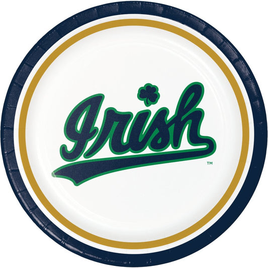 University of Notre Dame Fighting Irish 9" Plates - 8ct