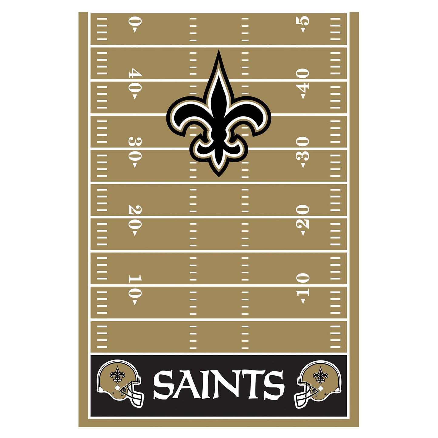 New Orleans Saints Plastic Table Cover - 54" x 96"