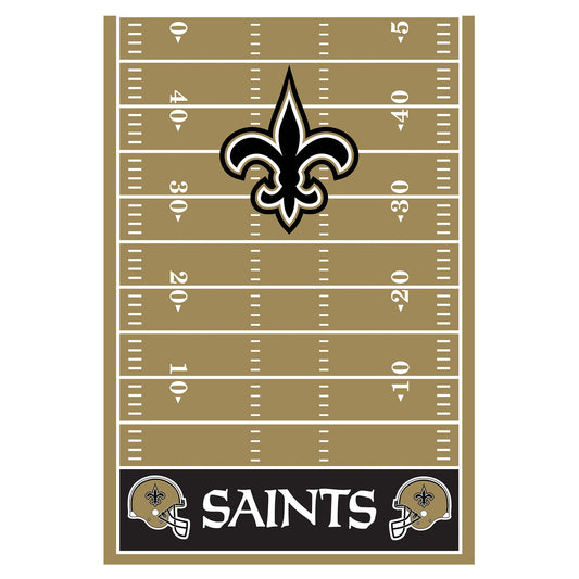 New Orleans Saints Plastic Table Cover - 54" x 96"