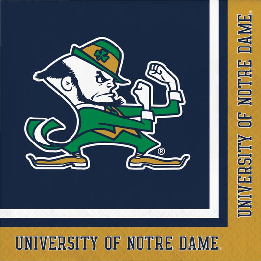 University of Notre Dame Fighting Irish Luncheon Napkins - 20ct