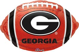 University of Georgia Bulldogs Football Shaped Foil Balloon - 18"