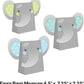 Enchanting Elephants Boy Paper Treat Bags - 8ct