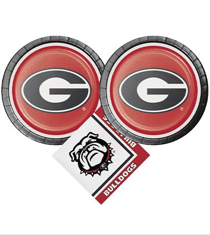 University of Georgia Bulldogs Paper Plates