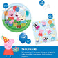 Peppa Pig Birthday Party Supplies Bundle | Peppa Pig Party Tableware | Peppa Pig Decorations | Peppa Pig Balloons
