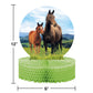 Horse and Pony Wild Horse Centerpiece - 1ct