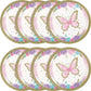 Butterfly Shimmer 7" Cake Plates - 8ct