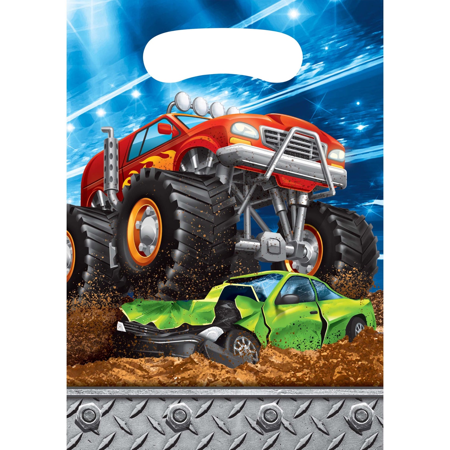 Monster Truck Rally Monster Truck Favor Bags - 8ct