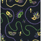 Mardi Gras Rectangular Plastic Table Cover  - 54" x 84"