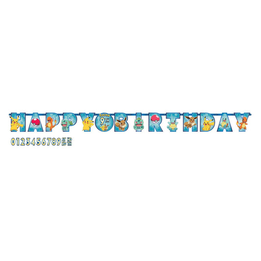 Pokemon Classic Happy Birthday "Add An Age" Banner Kit