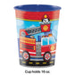 Flaming Fire Truck Fire Truck Favor Cup - 1ct