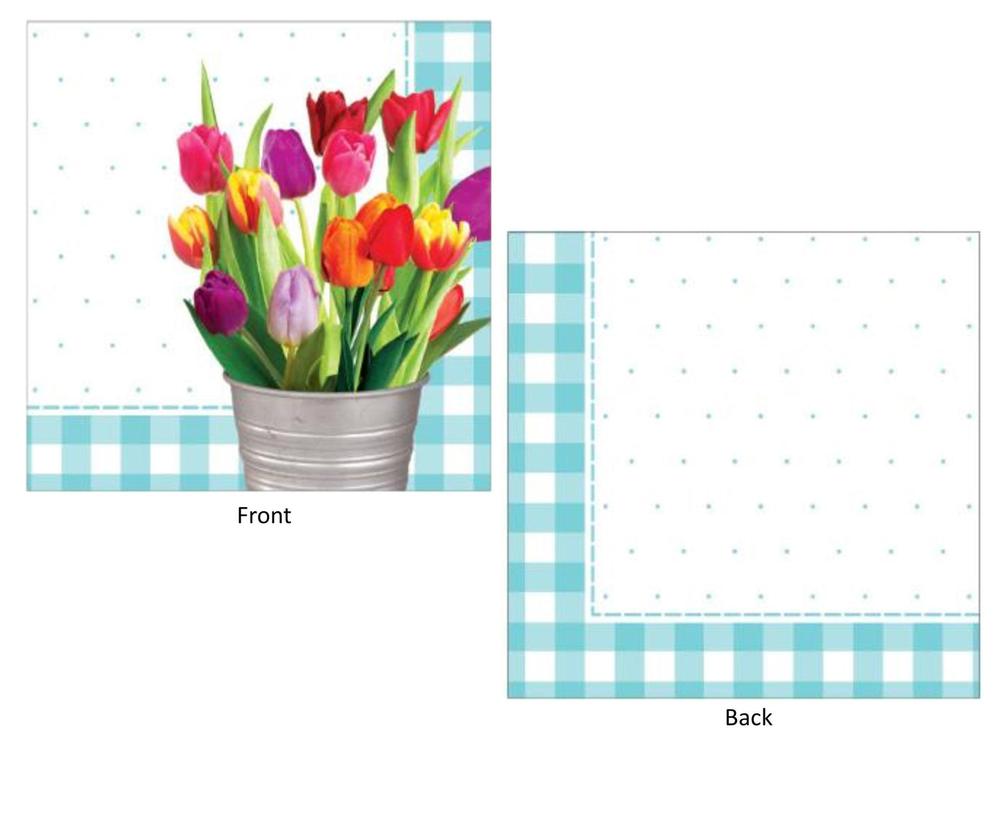 Spring Tulips Luncheon Napkins - 60ct