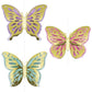 Butterfly Shimmer Hanging Decorations - 3ct