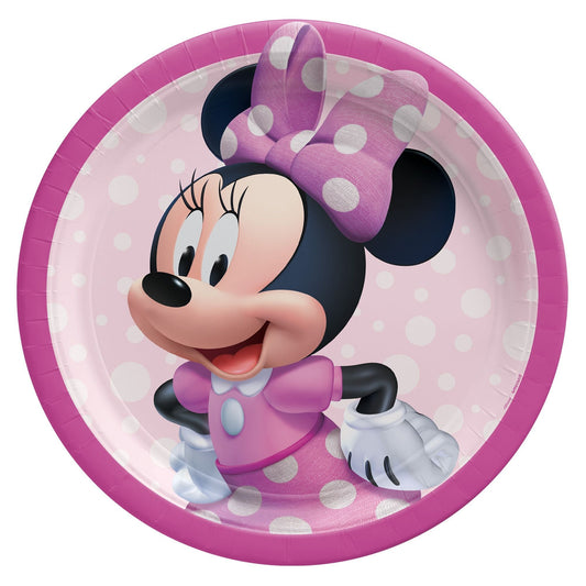 Minnie Mouse Forever 9" Round Plates - 8ct