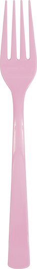 Lovely Pink Plastic Forks - 18ct