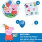 Peppa Pig Birthday Party Supplies Bundle | Peppa Pig Party Tableware | Peppa Pig Decorations | Peppa Pig Balloons