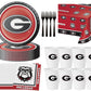 University of Georgia Party Supplies Bundle | UGA Plates | UGA Napkins | UGA Cups | UGA Table Cover | UGA Balloons