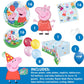 Peppa Pig Birthday Party Supplies Bundle | Peppa Pig Party Tableware | Peppa Pig Decorations | Peppa Pig Balloons
