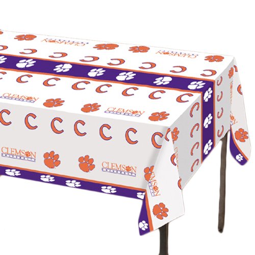 Clemson University 54" x 108" Plastic Tablecloth