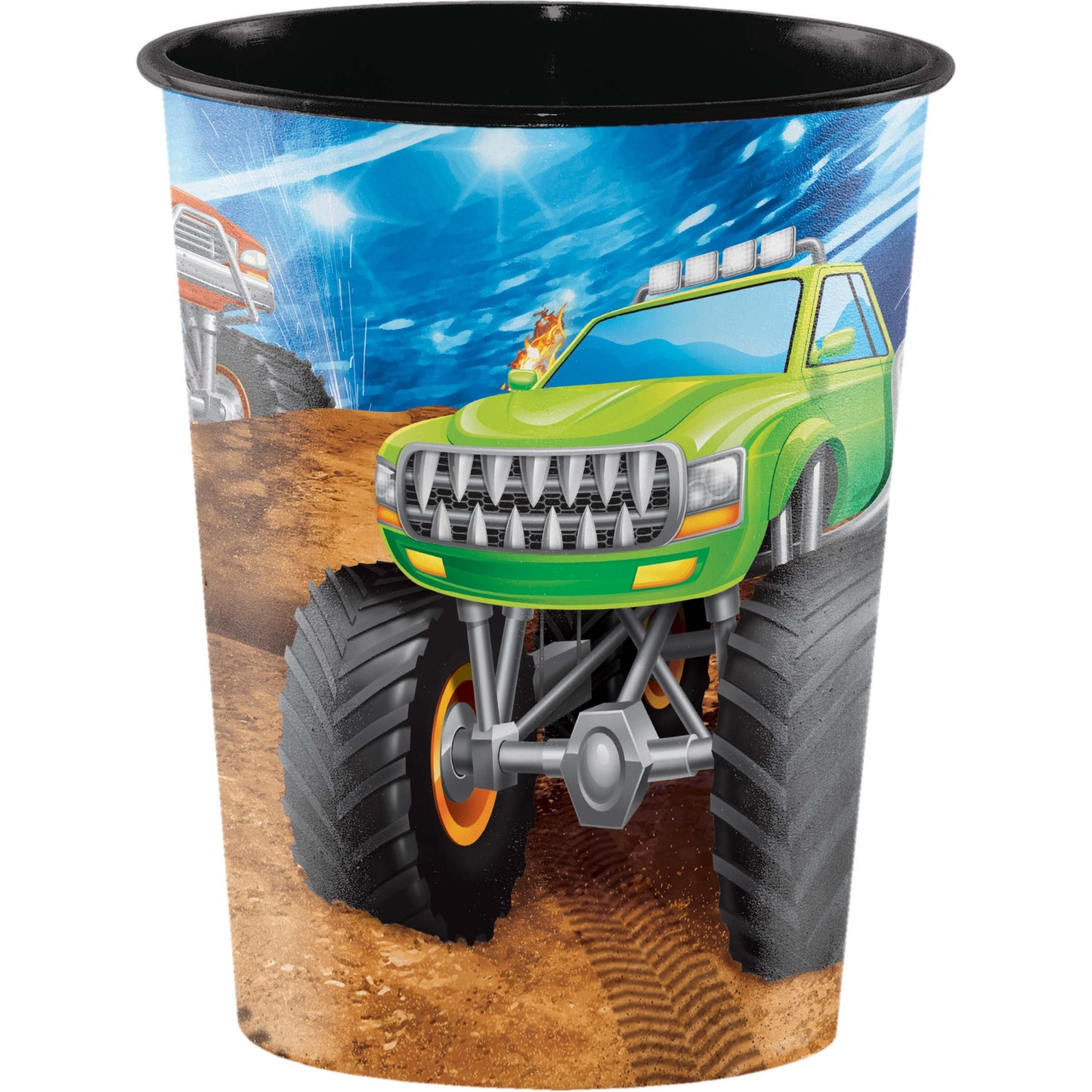 Monster Truck Rally Monster Truck 16 oz Plastic Cup - 1ct