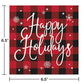 Buffalo Plaid Happy Holidays Luncheon Napkins - 16ct